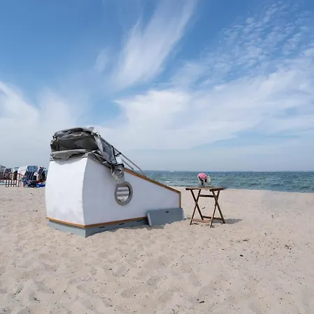 Schlafstrandkorb Nr. 4 Timmendorfer Strand Buitenkant foto
