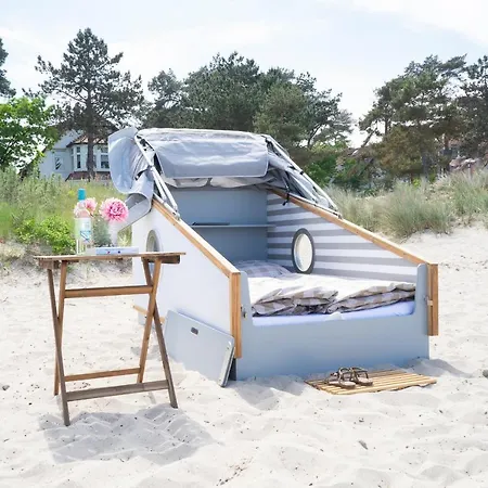 Schlafstrandkorb Nr. 4 Timmendorfer Strand Buitenkant foto
